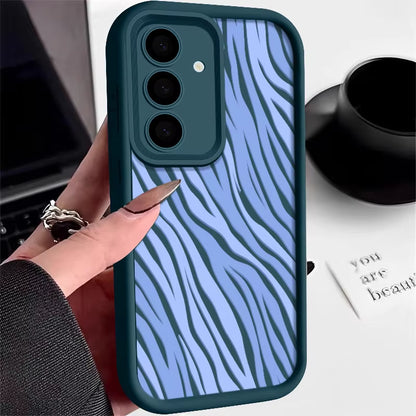 Striped Phone Case for Samsung Galaxy S24 S23 Ultra S22 S21 S20 FE A56 A34 A16 A36 A15 A35 A52 A54 A55 5G Capa S25 Ultra Edge