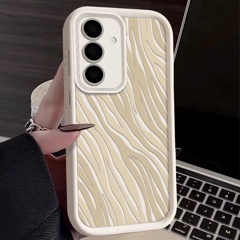 Striped Phone Case for Samsung Galaxy S24 S23 Ultra S22 S21 S20 FE A56 A34 A16 A36 A15 A35 A52 A54 A55 5G Capa S25 Ultra Edge
